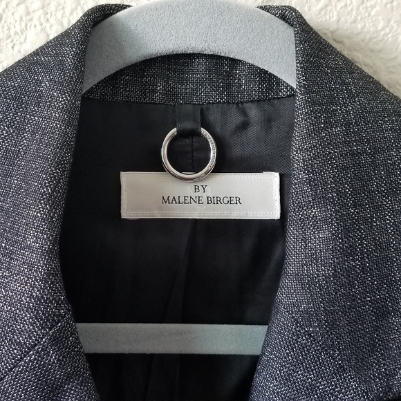 Malene Birger gray cropped jacket blazer size 8 - Picture 3 of 8